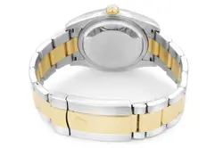 Rolex 36mm Datejust 18k Gold/Steel Two Tone Watch 116203 Black Diamond Dial 2005