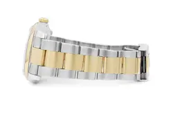 Rolex 36mm Datejust 18k Gold/Steel Two Tone Watch 116203 Black Diamond Dial 2005