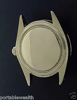 ⌚ Rolex 34mm Precision Date 6694 Stainless Watch New Crocodile Band Mechanical