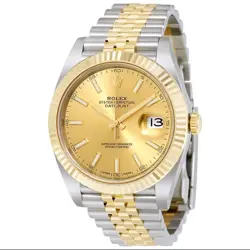 ROLEX DATEJUST CHAMPAGNE DIAL STEEL AND 18K YELLOW GOLD JUBILEE MEN'S WATCH