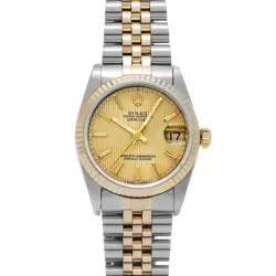 ROLEX DATEJUST 68273 CHAMPAGNE TAPESTRY WATCH 685668