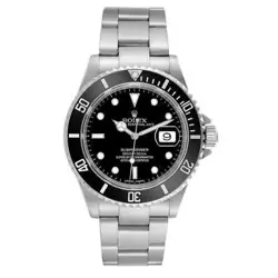 W/BLACK DIAL BLACK