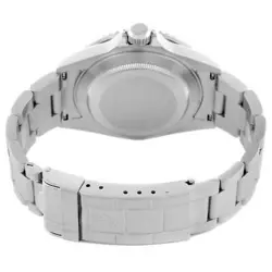 Men's Rolex 40mm Submariner Oyster Date Steel Watch w/Black Dial & Black Bezel.