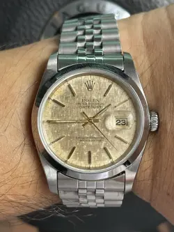 ROLEX DATEJUST DIAL – GOLD TROPICAL DIAL – 36MM – USED – FOR PROJECT