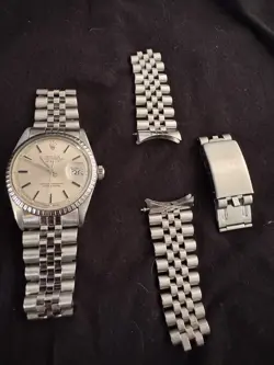 ROLEX DATEJUST 1603 SILVER DIAL,  ORIG. JUBILEE BRACELET  + AFTERMARKET JUBILEE