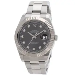 ROLEX DATEJUST 2 10P DIAMOND WATCHES 116334G STAINLESS STEEL/STAINLESS STEEL...