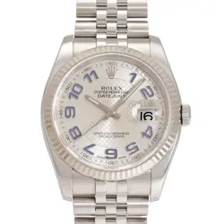 ROLEX DATEJUST 36 116234 SILVER/ARABIC DIAL WATCH