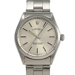 Rolex Oyster perpetual 34 1002 silver/bar Dial Watch