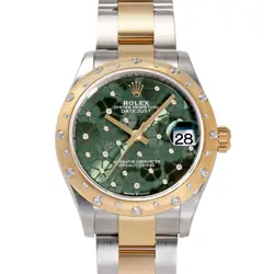 ROLEX DATEJUST 278343RBR OLIVE GREEN DIAL WATCH