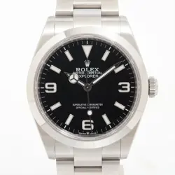 ROLEX EXPLORER 40 224270 SS SS AT BLACK DIAL 2 EXTRA LINKS