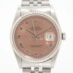 ROLEX DATEJUST 36 16234 SS×WG SS AT PINK-FACE 2 EXTRA LINKS
