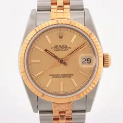 ROLEX DATEJUST 31 68273 SS×YG SS×YG AT CHAMPAGNE-FACE 1 EXTRA LINK