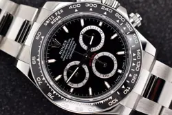 2024 ROLEX COSMOGRAPH DAYTONA BLACK DIAL CERAMIC STAINLESS FULL SET 126500LN