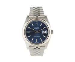 2018 ROLEX DATEJUST II 126334, BLUE DIAL, STAINLESS STEEL WATCH W/BOX & PAPERS