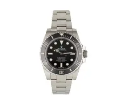 2019 ROLEX SUBMARINER 114060, CERAMIC BEZEL STAINLESS STEEL WATCH W/BOX & PAPERS