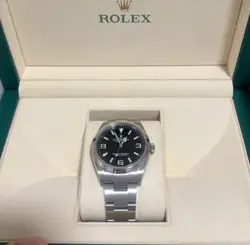 2021 ROLEX EXPLORER AUTOMATIC 36MM BLACK DIAL 124270 BOX / PAPERS