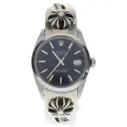 CHROME HEARTS X ROLEX OYSTER PERPETUAL 1500 CH PLUS CLASSIC LINK WATCH USED A3CC