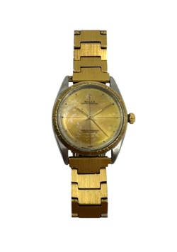 ROLEX OYSTER PERPETUAL TWO-TONE 34MM WATCH REF: 1008