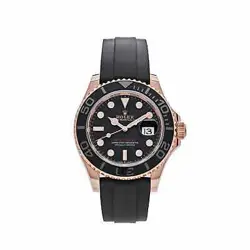 ROLEX YACHT-MASTER 126655 ROSE GOLD BLACK DIAL MEN'S WATCH (2023)