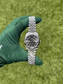 7/11/25 ROLEX DATEJUST 126334 RHODIUM (41MM) EBAY LIVE