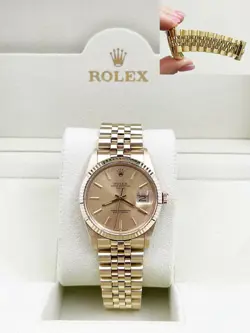ROLEX DATE 15037 14K YELLOW GOLD RARE COLLECTIBLE