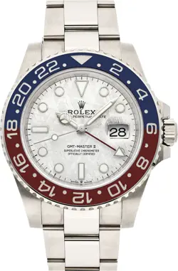ROLEX GMT-MASTER II 126719BLRO SILVER OYSTER BRACELET WITH RED AND BLUE BEZEL