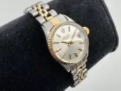 1967 ROLEX OYSTER PERPETUAL DATE REF 6517 25MM LADIES 18K SS AUTOMATIC