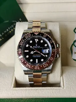 2024 ROLEX GMT-MASTER II 126711CHNR PINK AND SILVER OYSTER BRACELET B+P