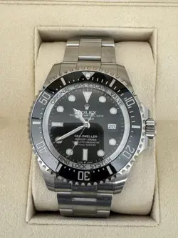 ROLEX SEA-DWELLER DEEPSEA 126660 3900M STEEL BLACK DIAL DATE MEN'S 44MM WATCH