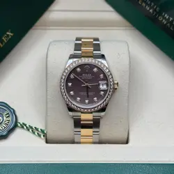 ROLEX DATEJUST 31NEW 2025 TAHITIAN DARK MOTHER OF PEARL DIAMOND DIAL OYSTER