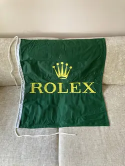 RARE GREEN ROLEX YACHTING SAILING FLAG