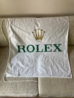 RARE WHITE ROLEX YACHTING SAILING FLAG