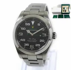 2018 ROLEX AIR-KING 116900 40MM BLACK DIAL STAINLESS STEEL BOX PAPERS