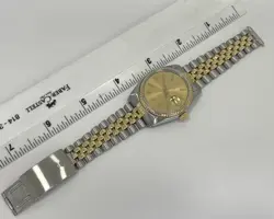 SERVICED ROLEX DATEJUST 36MM 16013 GHOST DIAL GOLD AND STEEL TWO TONE JUBILEE
