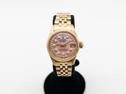 $25,000 ROLEX PRESIDENT PINK MOP DIAMOND 18K YELLOW GOLD LADIES WATCH SERVICED