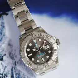 Authentic?Rolex?Yacht-Master 40mm 126622 Rhodium Slate Gray Dial Men's Watch