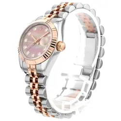 ROLEX DATEJUST 10P DIAMOND 179171NG BLACK V 683409