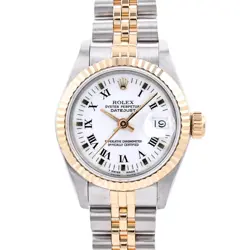 ROLEX DATEJUST 69173 WATCHES / WHITE PRINT ROMAN MECHANICAL AUTOMATIC WOMEN