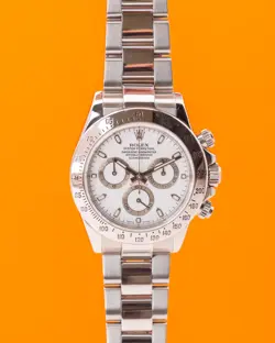 ROLEX DAYTONA 40MM 116520 WHITE DIAL STAINLESS STEEL