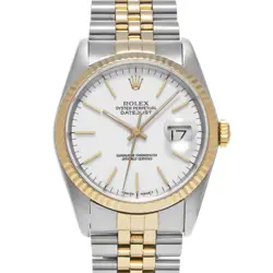 ROLEX DATEJUST 16233 WHITE WATCH 676918