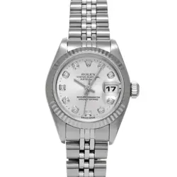 ROLEX DATEJUST 69174G SILVER/DIAMOND WATCH 676952