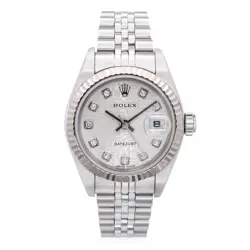 ROLEX DATEJUST JUBILEE DIAMOND DIAL STEEL WHITE GOLD LADIES WATCH REF. 79174