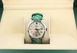 GREEN PATTERN LEATHER