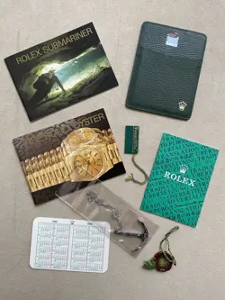 ROLEX SUBMARINER 1993 1994 GERMAN 16610 14060 16600 SET BOOKLET WALLET ANCHOR