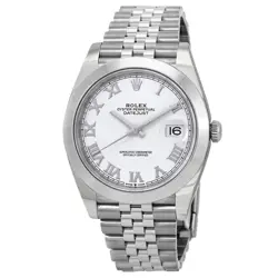 ROLEX DATEJUST AUTOMATIC CHRONOMETER WHITE DIAL WATCH 126300WRJ