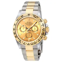 ROLEX COSMOGRAPH DAYTONA CHAMPAGNE DIAL STEEL AND 18K YELLOW GOLD MEN'S WATCH