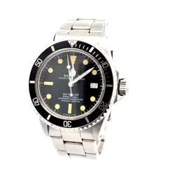 ROLEX SEA-DWELLER 1665 SILVER OYSTER BRACELET WITH BLACK BEZEL AND BLACK DIAL