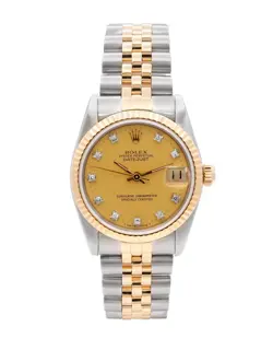 ROLEX DATEJUST 31  / CHAMPAGNE DIAMOND DIAL / 1987 / 68273