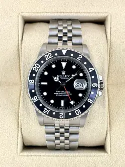1999 ROLEX GMT-MASTER 40MM 16700 STAINLESS STEEL JUBILEE BLACK DIAL
