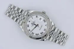 ROLEX DATEJUST 41 126334 WHITE ROMAN DIAL JUBILEE BAND FLUTED BEZEL STAINLESS